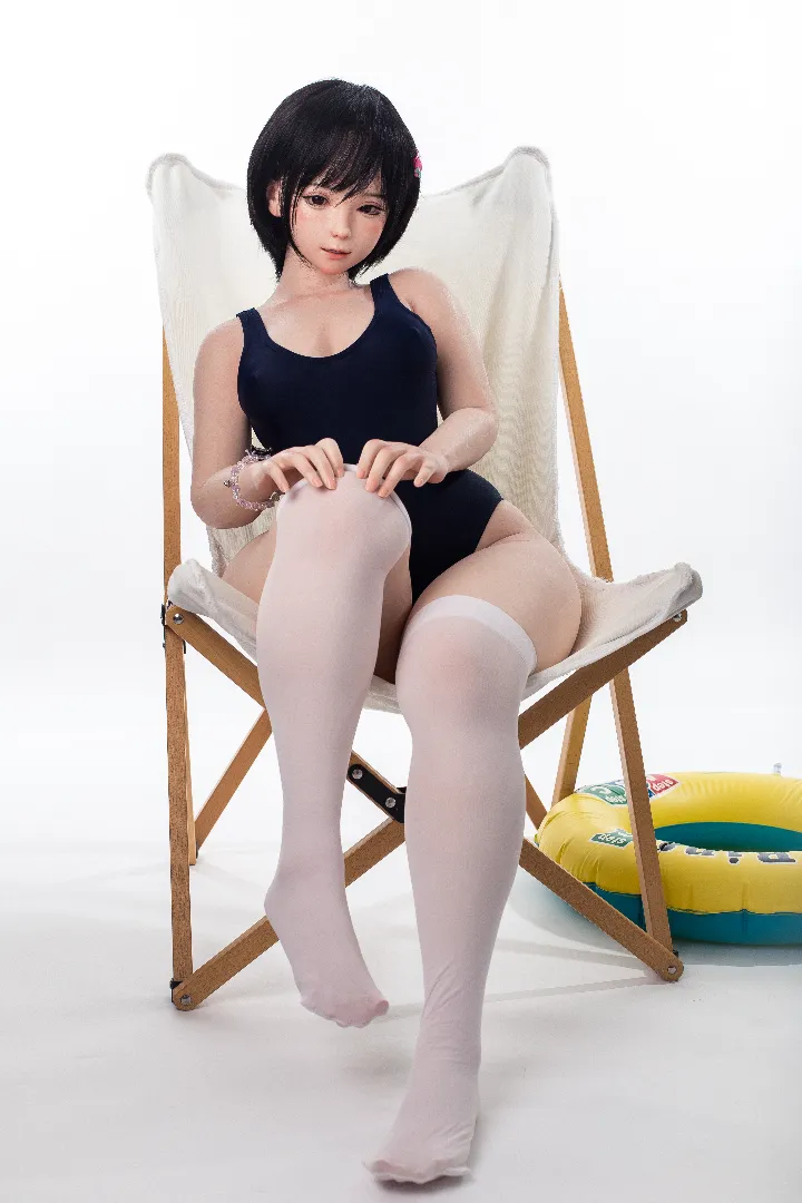 125cm (4ft1) Petite Cup Real Skin Texture Silicone Sex Doll Sana, ROS Head